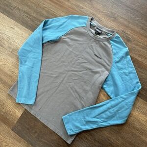 Patagonia P-6 Lightweight‎ Crew Sweatshirt Sz S Grey Blue Gorp Casual